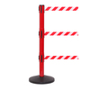 Queue Solutions SafetyPro Twin 250, Red, 13' Red/White DANGER KEEP OUT Belt SPROTwin250R-RWD130
